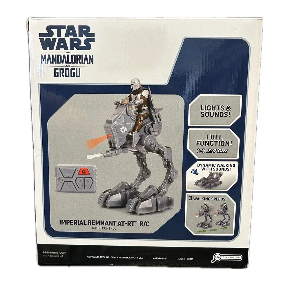 NWB Star Wars Mandalorian & Grogu Imperial Remnant AT-RT Radio Control.